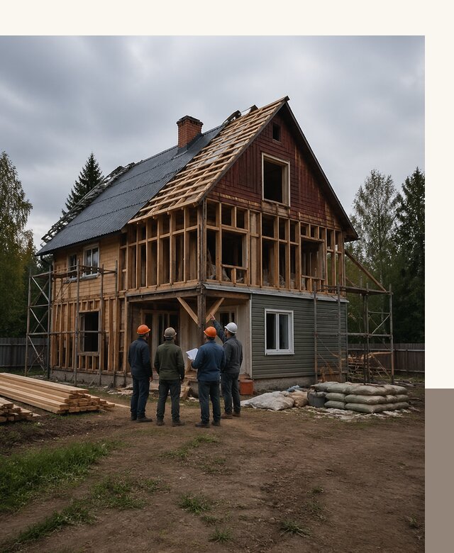 Реконструкция дачного дома в Урюпинске под ключ с проектом