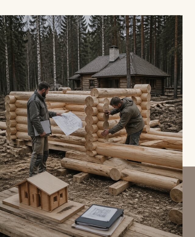 Проектирование и строительство домов из бревна в Урюпинске